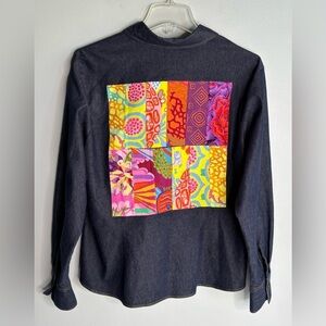 TALBOTS DENIM BLOUSE***
